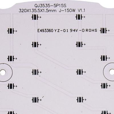 Một mặt nhôm 94V0 Dải LED PCB Trắng đen Silkscreen