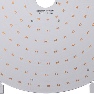 Độ dày đồng tối thiểu PTH Bảng mạch LED 25um Bảng LED tròn 24w