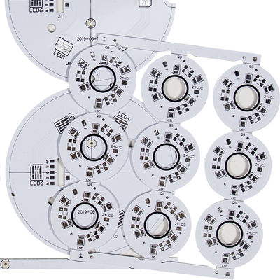 Mặt nạ hàn trắng Nhôm một mặt PCBs SMT cho đèn LED chiếu sáng